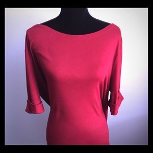 Elbow Sleeve T-Shirt Dress